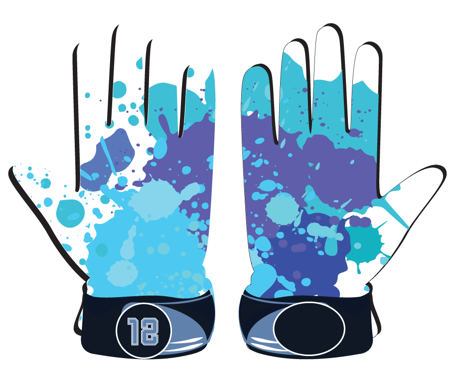 Blue Splatter Glove 🟣🔵⚪️